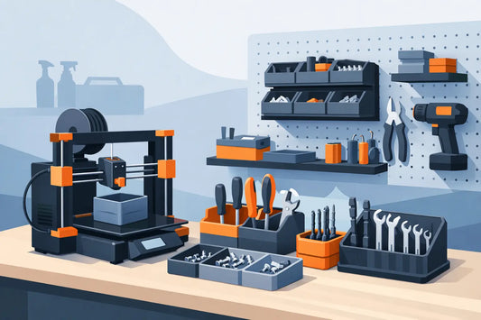 3D-gedruckte Organizer für die Werkstatt