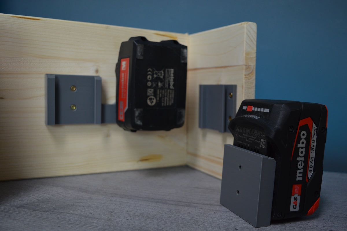 Maik3D Akkuhalterung kompatibel mit Metabo 18V – CAS Wandhalterung