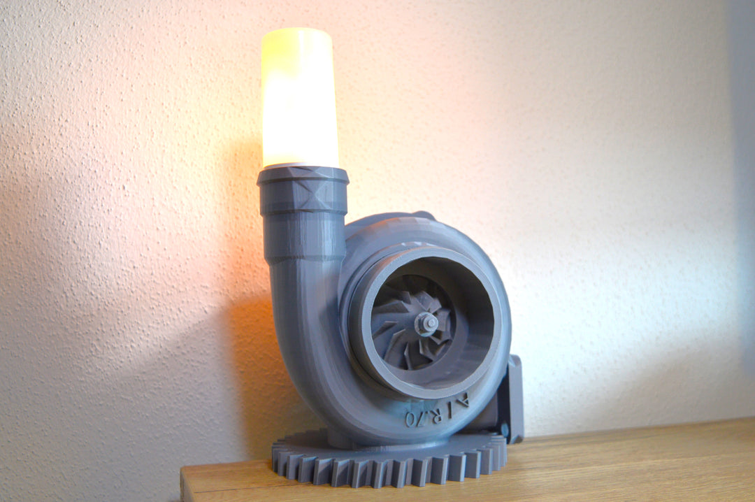 Maik3D Turbolader Lampe – LED-Deko für Auto-Fans aus 3D-Druck