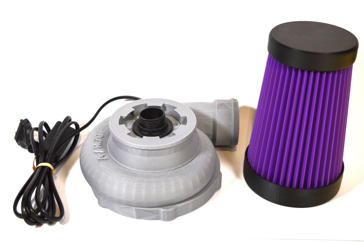 Maik3D Turbolader Lampe mit lila Luftfilter – LED-Deko für Auto-Fans