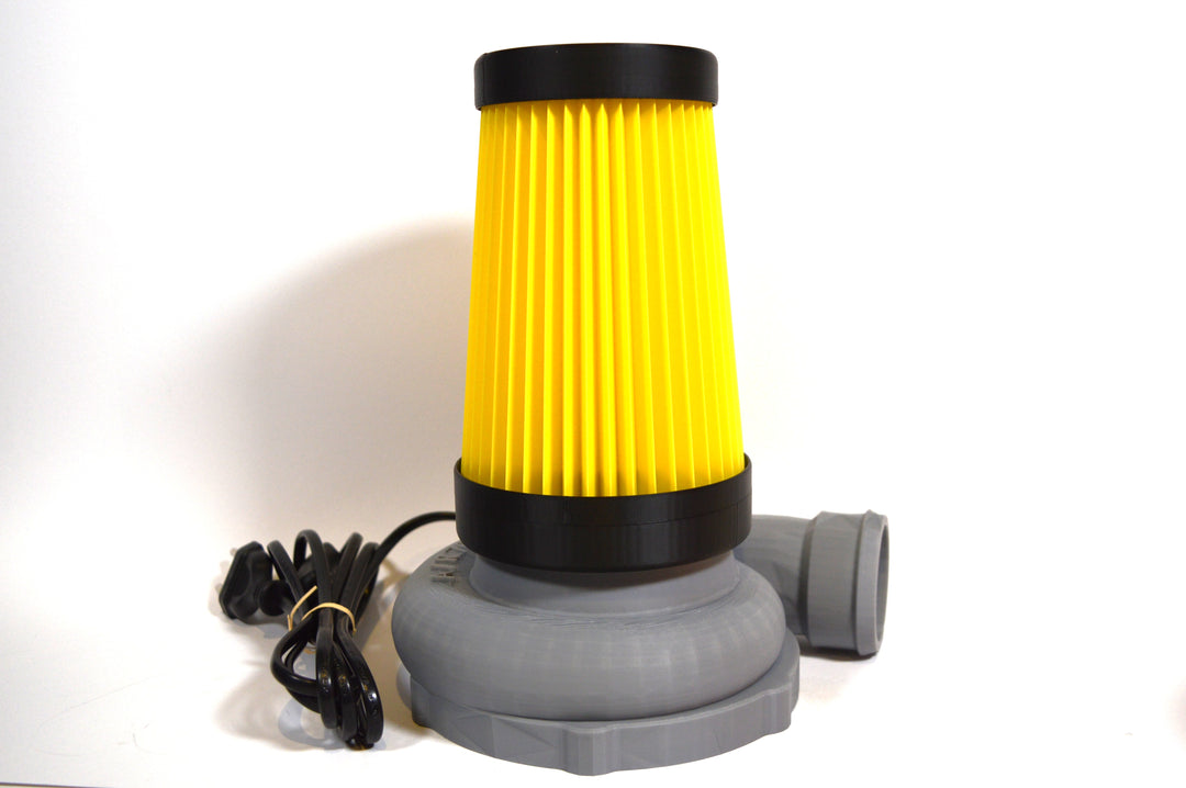 Turbo-Laderlampe mit gelben Luftfilter