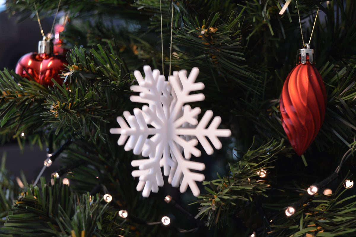 Maik3D Tannenbaum-Anhänger Schneeflocke – Nachhaltige Deko
