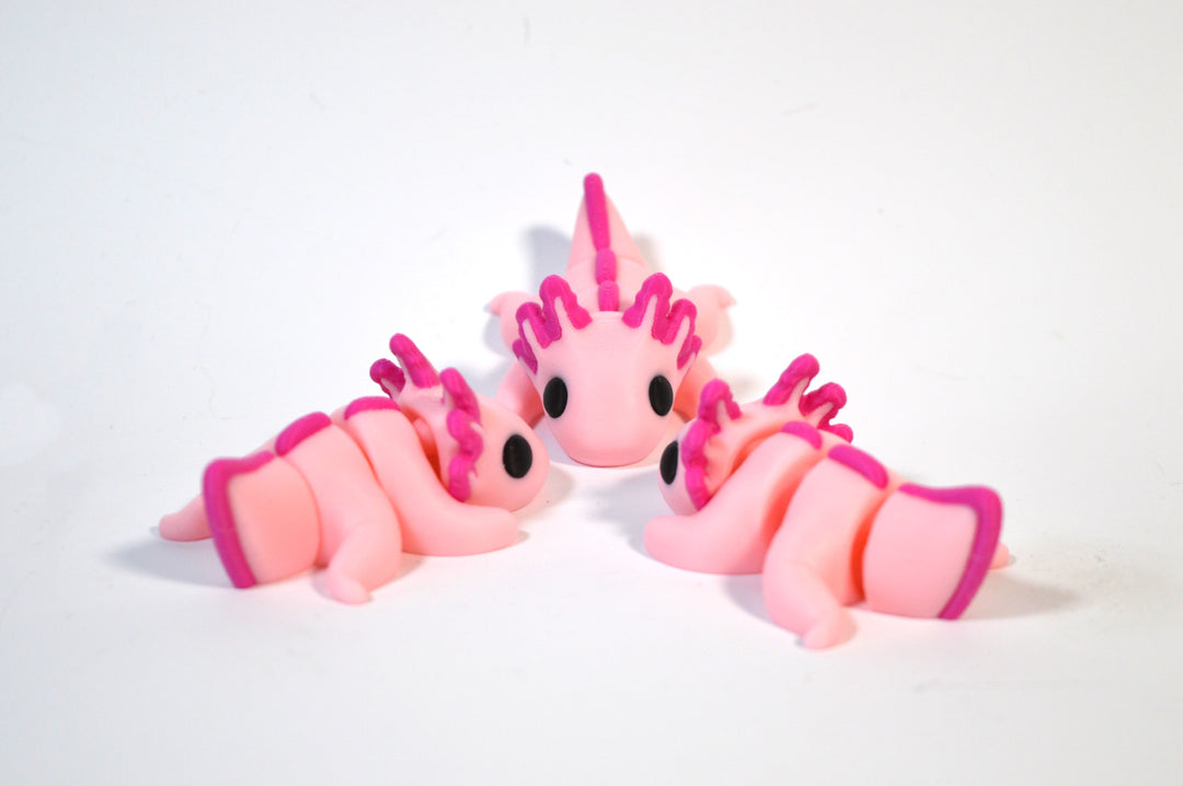 Flexi Axolotl - bewegliches Fidget Toy
