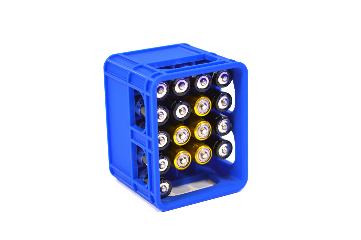 Maik3D AAA Batterie Aufbewahrungsbox 20er Bierkiste - Stapelbar