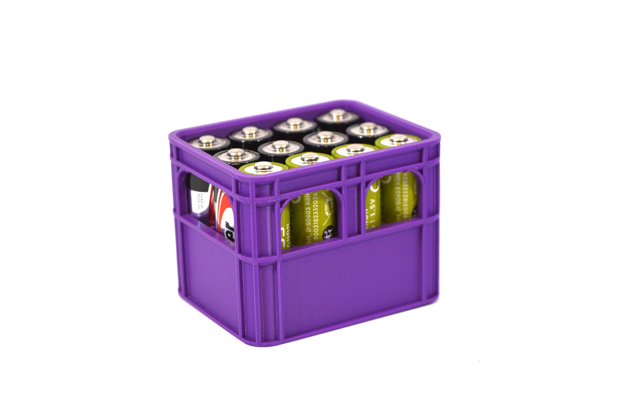 Maik3D AA Batterie Aufbewahrungsbox 12er Bierksite - Stapelbar