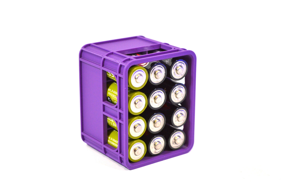 Maik3D AA Batterie Aufbewahrungsbox 12er Bierksite - Stapelbar