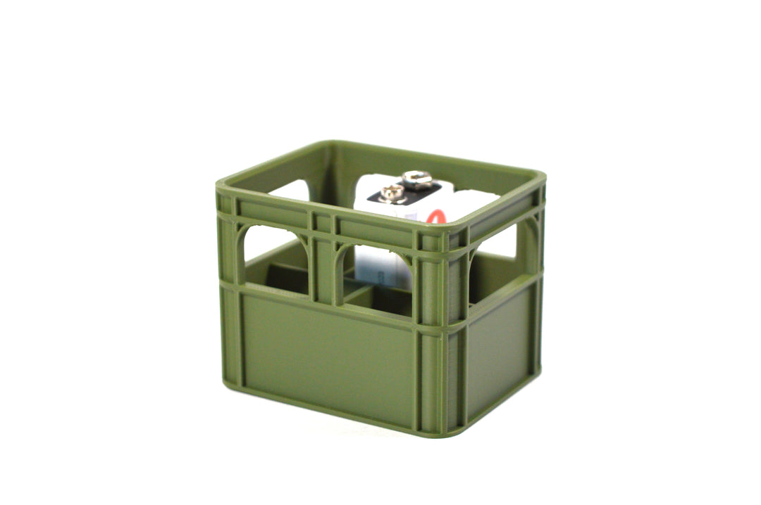 Batterie Aufbewahrungsbox Bierkiste 9V Block