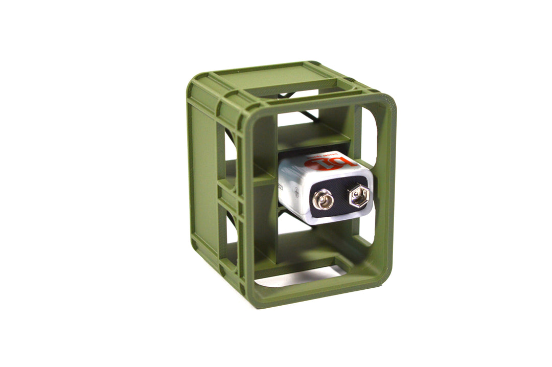 Batterie Aufbewahrungsbox Bierkiste 9V Block