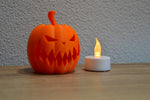 Maik3D Halloween Kürbis Lampe "Creepy" – Mit LED-Teelicht