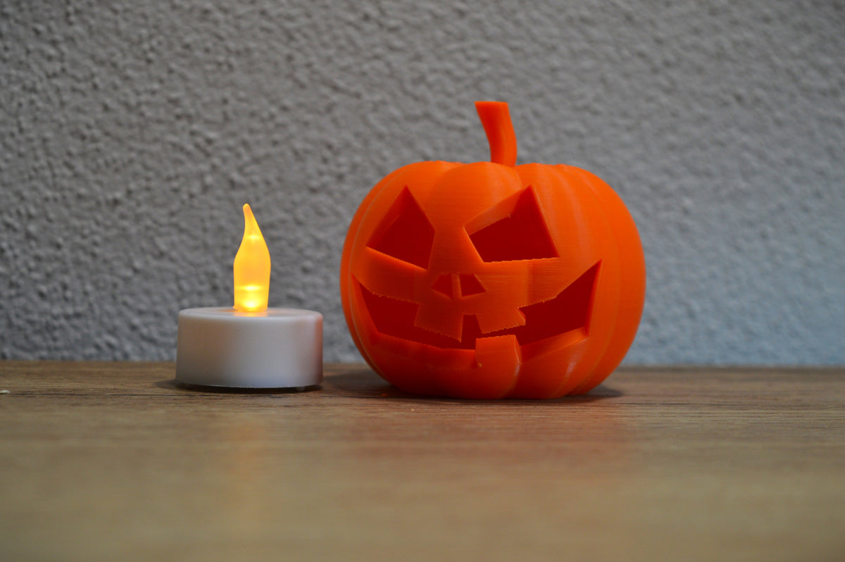 Maik3D Halloween Kürbis Lampe "Classic" – Mit LED-Teelicht