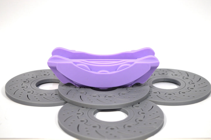 Maik3D Bremsscheiben Untersetzer 4er-Set – Mit Halter