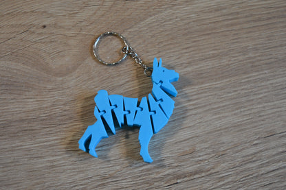 Maik3D Flexi Lama Schlüsselanhänger – Beweglich aus 3D-Druck