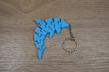 Maik3D Flexi Delfin Schlüsselanhänger – Bewegliches Fidget Toy