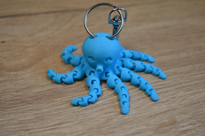 Flexi Oktopus Schlüsselanhänger