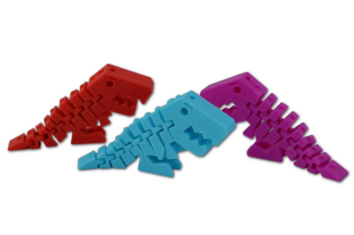 Maik3D Flexi Rex Schlüsselanhänger – Beweglich 3D-Druck