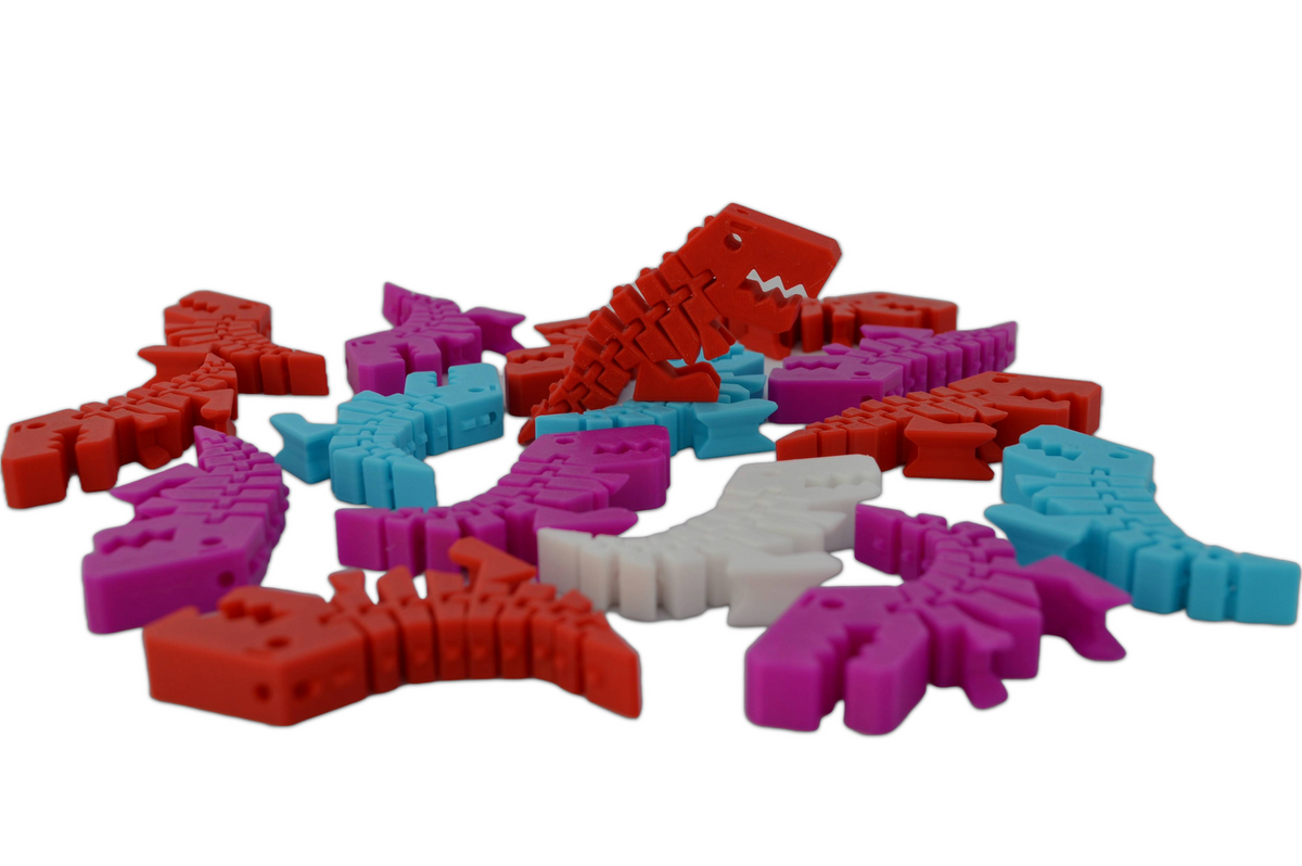 Maik3D Flexi Rex Schlüsselanhänger – Beweglich 3D-Druck
