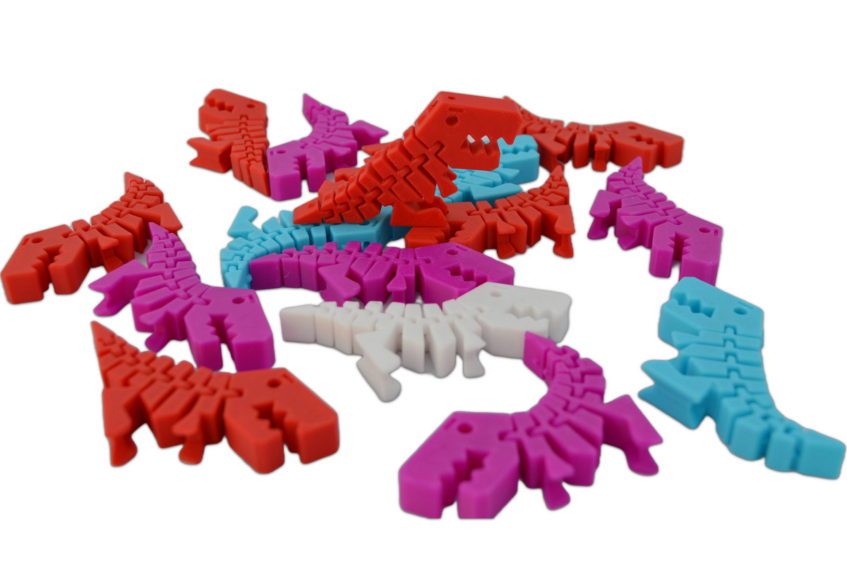 Maik3D Flexi Rex Schlüsselanhänger – Beweglich 3D-Druck