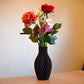 Maik3D Blumenvase Nivara – 3D-Vase – in Schwarz