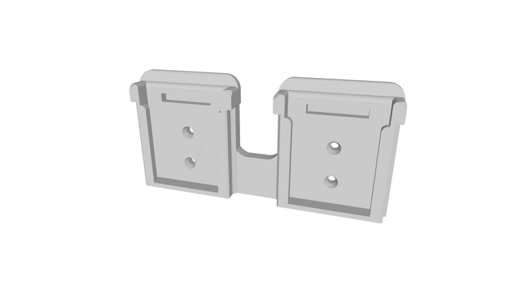 Maik3D Akkuhalterung kompatibel mit Einhell 18V – Wandhalterung – Doppelhalterung