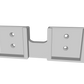 Maik3D Akkuhalterung kompatibel mit Parkside 20V Akkus – Doppelhalterung
