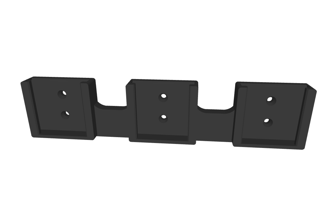 Maik3D Akkuhalterung kompatibel mit Parkside 20V Akkus – X 20V Team – in Schwarz