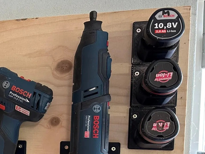 Maik3D Akkuhalterung kompatibel mit Bosch Professional 12V